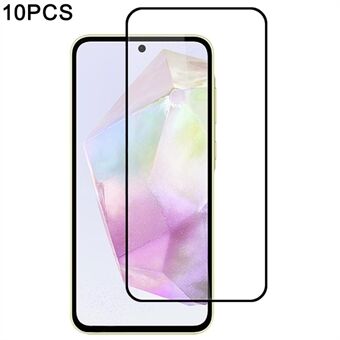 10 stuks Samsung Galaxy A35 5G-schermbeschermer Zijdeprint Rand Volledige Dekking