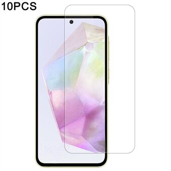 10 stuks / pak voor Samsung Galaxy A35 5G schermbeschermer hoog aluminium-siliconen glasfilm 0,33 mm 2,5D