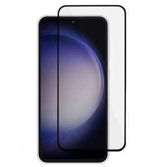 Voor Samsung Galaxy S24 FE Screenprotector Zwarte Rand Zijde Printen Lijmen Transparant Gehard Glas Film