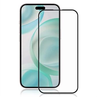 MOCOLO Voor iPhone 16 Pro Max Screenprotector Zijde Printing Volledige Dekking Gehard Glas Film - Zwart