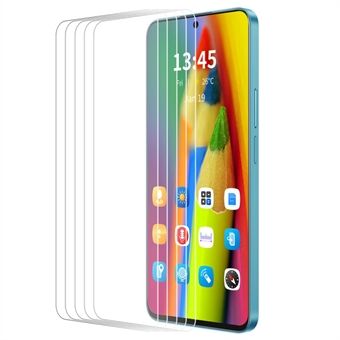 ENKAY HET PRINS 5 stuks voor Google Pixel 9 Pro XL Schermbeschermer Groot Gebogen Rand Anti-vingerafdruk