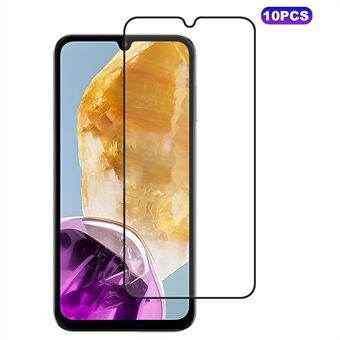 10 stuks schermbeveiligers voor Samsung Galaxy M15 5G zijdeprint volledige lijm