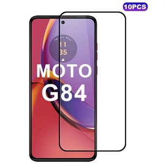 10 stuks voor Motorola Moto G84 5G Hoge Aluminium-Siliconen Glas Volledig Scherm Protector