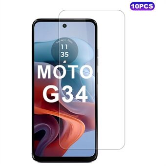 10 Stuks / Verpakking Voor Motorola Moto G34 5G Schermbeschermer Hoge Transparantie Beschermfolie