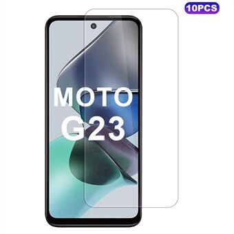 10 stuks / verpakking voor Motorola Moto G23 4G hoog aluminium-silicaat glazen schermbeschermer