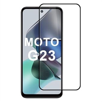 Voor Motorola Moto G23 4G Volledig Schermprotector 2.5D Arc Rand Zijde Printing Hoge Definitie