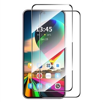 ENKAY HOED PRINS 2 stuks Voor Samsung Galaxy M55 5G / F55 5G / C55 5G Screen Protector 0,26mm 2.5D Hoog Aluminium-Silicium Glasfilm