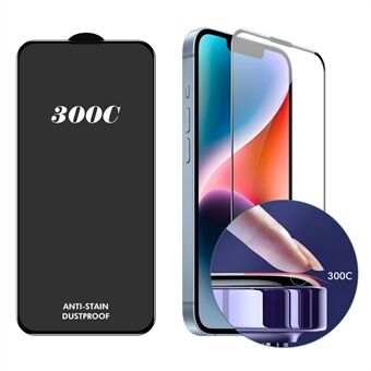 ENKAY HAT-PRINCE Voor iPhone 14 Plus / 13 Pro Max Screenprotector 300C Grote Boog Zijdeprint Hoog Aluminium-Siliconen Glasfilm