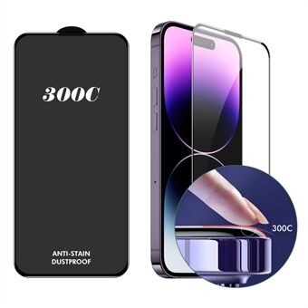 ENKAY HAT-PRINCE Voor iPhone 14 Pro Max Screenprotector 300C Grote Boog Zijde Print Hoog Aluminium-Siliconen Glasfilm