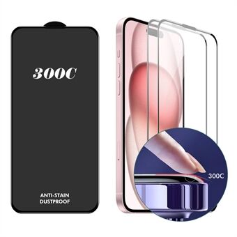 ENKAY HAT-PRINCE 2ST Voor iPhone 15 Plus Screen Protector 300C Grote Boog Zijde Print Hoog Aluminium-Siliconen Glas Film