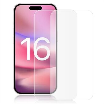 AMORUS 2 stuks voor iPhone 16 Pro schermbeschermer hoge gevoeligheid gehard glas folie bubbelvrij