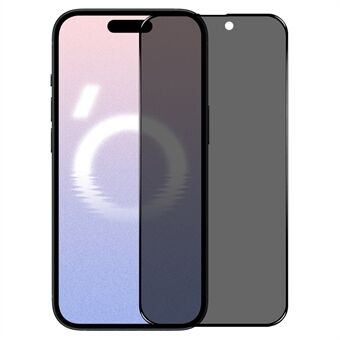 NORTHJO A++ Voor iPhone 16 Privacy Schermbeschermer Zijdeprinten Volledige Lijm Anti-Spy Gehard Glas Film