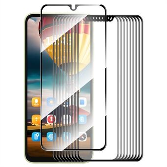 ENKAY HAT PRINCE 10 Stuks Voor Samsung Galaxy A06 Screen Protector Volledige Lijm Zijde Printen Volledige Dekking