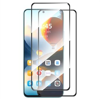 ENKAY HAT PRINCE 2 Stuks Voor Xiaomi Redmi K70 Ultra Schermbeschermer 0,26mm 2.5D Hoog Aluminium-Siliconen Glasfolie