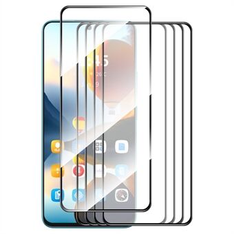 ENKAY HOED PRINCE 5Stuks Voor Google Pixel 9 Pro XL Screen Protector 0.26mm Zijde Printen Hoog Aluminium-Siliconen Glasfolie