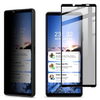 IMAK Voor Sony Xperia 10 VI Anti-Peep Gehard Glas Screenprotector Volledige Dekking