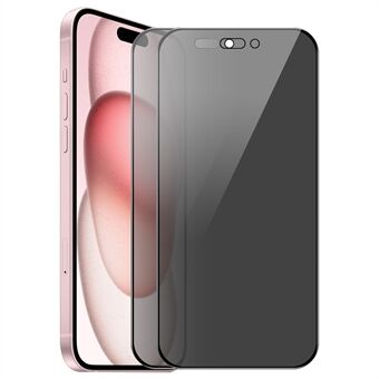 ENKAY HAT PRINCE 2 stuks Voor iPhone 16 Anti-Peep Volledig Scherm Protector Zijdeprinten HD Helder Film