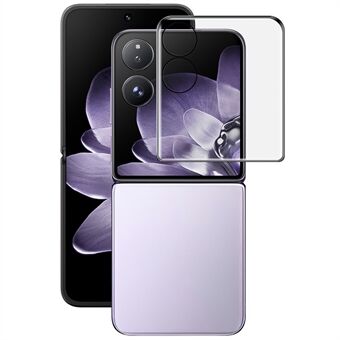 IMAK Voor Xiaomi Mix Flip 5G Achterkant Gehard Glas Volledig Schermbeschermer 3D Gebogen Rand Achterfolie