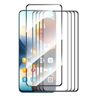 ENKAY HOED PRINCE 5 Stuks Voor Samsung Galaxy S24 FE Screen Protector 0.26mm Zijde Printing Hoog Aluminium-Siliconen Glas Film