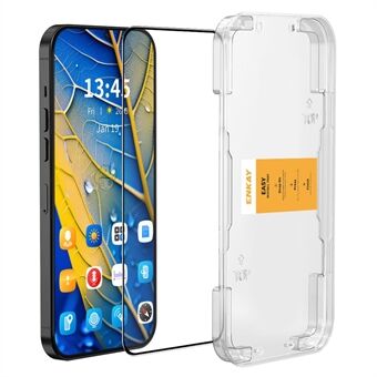 ENKAY HOED PRINS Voor Samsung Galaxy S24 FE Screenprotector Gemakkelijke Installatie Zijdeprint Hoog Aluminium-Silicium Glazen Film