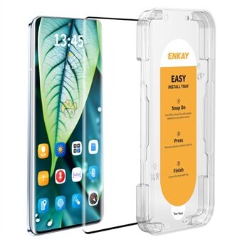 ENKAY HAT PRINCE Voor Honor 200 Pro 5G Screenprotector Eenvoudige Installatie Zijdeprint Hoog Aluminium-Siliconen Glasfilm