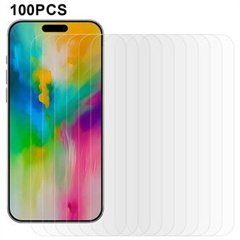 100 stuks voor iPhone 16 Plus Screenprotector Anti-Kras Gehard Glas Film