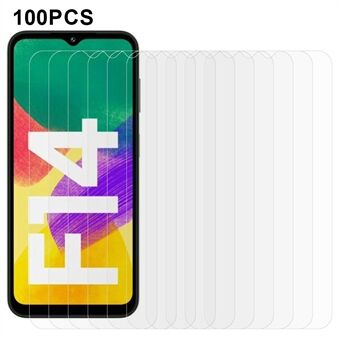 100PCS voor Samsung Galaxy F14 4G Screen Protector Krasbestendige Gehard Glas Film