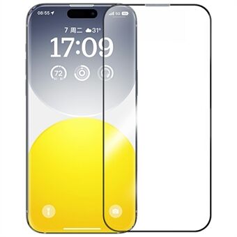 BASEUS Sapphire-serie Voor iPhone 16 Pro Volledige Dekking HD Geharde Glas Schermbeschermer