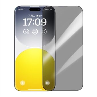 BASEUS Sapphire-serie voor iPhone 16 Pro Anti-Spy Gehard Glas Film Schokbestendige Telefoonschermbeschermer