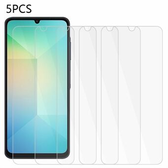 5 stuks voor Samsung Galaxy A06 Screen Protector 0.3mm 2.5D Gehard Glas Helder Film