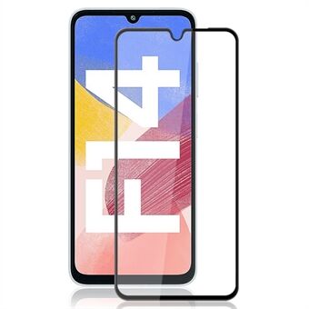 AMORUS Voor Samsung Galaxy F14 4G Screen Protector Anti-Shatter Geharde Glas Film - Zwart