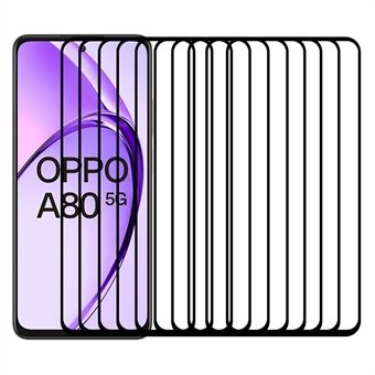 RURIHAI 10Stuks Voor Oppo A80 5G Hoog Aluminium-Silicium Glasfolie 0.26mm 2.5D Secundaire Verharding Screen Protector