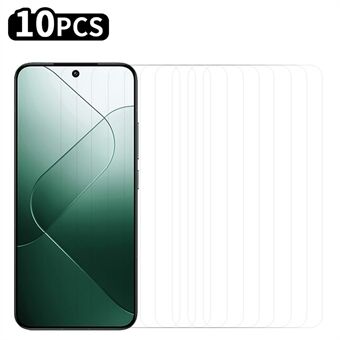 RURIHAI 10 Stuks Voor Xiaomi 14T Screen Protector Anti-Kras HD Helder 0.26mm 2.5D