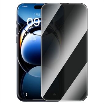 BASEUS Voor iPhone 16 Pro Anti-Spy Screenprotector Volledige Dekking Gehard Glas Film (Met Stof Filter)