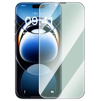 BASEUS Corning Series Voor iPhone 16 Pro Max Anti-Groen-Stralen Schermfolie Corning Gorilla Glass Volledige Schermbeschermer (Met Stof Filter)