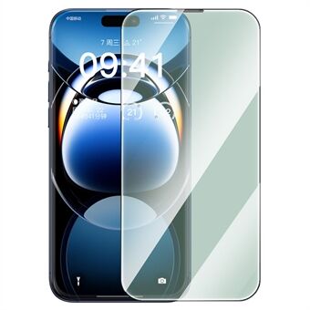 BASEUS Corning-serie Voor iPhone 16 Pro Anti-Groen-Straling Schermfolie Corning Gorilla Glass Volledig Schermbeschermer (Met Stof Filter)