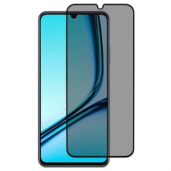 Voor Realme Note 50 4G Anti-Kijk Volledige Dekking Screenprotector Zijdeprint Gehard Glas Film