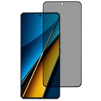 Voor Xiaomi Poco X6 Pro 5G Anti-Spiek Volledig Bedekkende Screenprotector Zijdeprint Gehard Glas Film