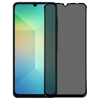 NORTHJO A++ Voor Samsung Galaxy A06 Privacy Screen Protector Zijde Printen Volledige Lijm Anti-Spy Gehard Glas Film