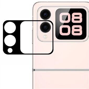 Voor Huawei nova Flip 5G Gehard Glas Buiten Schermbeschermer Volledige Lijm Volledige Dekking Zijde Printen Zwarte Rand Film