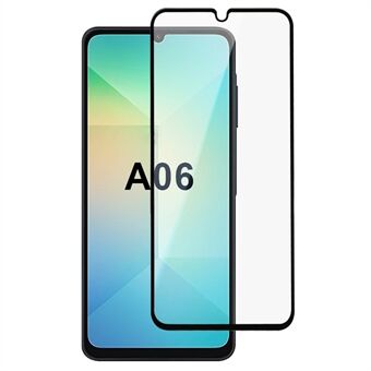 Voor Samsung Galaxy A06 Hoogwaardig Aluminium-Siliconen Glas Screenprotector 2.5D Zijde Printen