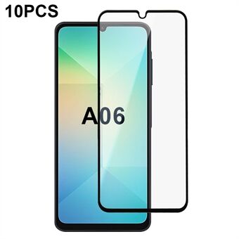 10st Voor Samsung Galaxy A06 Screenprotector Zijdeprint Randen Volledige Lijm Complete Bedekking