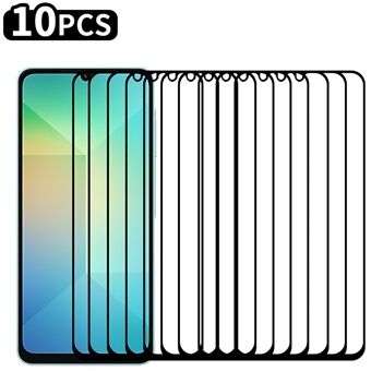 RURIHAI 10 Stuks Voor Samsung Galaxy A06 Hoog Aluminium-Siliconen Glasfilm 0.26mm 2.5D Secundaire Verhardings Screenprotector