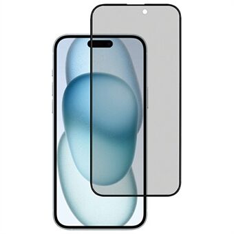 KZDOO Voor iPhone 16 Plus / 15 Plus / 14 Pro Max Anti-Gluren Geharde Glas Screenprotector Volledige Lijm Zijdeprint Schermfolie