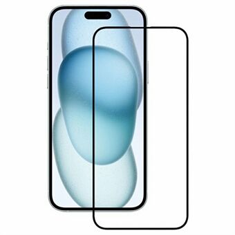 KZDOO Voor iPhone 16 Plus Full Glue Gehard Glas Screen Protector Volledige Dekking Zijdebedrukt Glasfilm