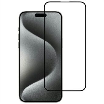 KZDOO Voor iPhone 16 Pro Max Volledige Lijm Gehard Glas Volledig Dekken Zijde Printen Glas Film