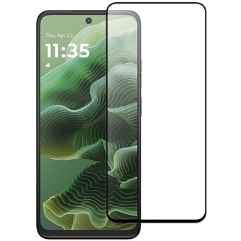 Voor Motorola Moto G35 5G AGC Glazen Screenprotector Volledige Lijm Zwarte Rand Schermfolie