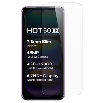 Voor Infinix Hot 50 5G Screenprotector 0.3mm Ultra-Clear Gehard Glas Film