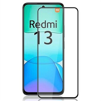 MOCOLO Voor Xiaomi Redmi 13 5G / 4G Screenprotector Anti-Breuk Zijdeprint Gehard Glazen Film - Zwart