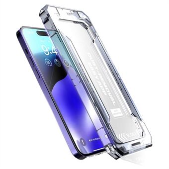 Voor iPhone 16 Pro Max Schermbeschermer Zijdeprint Gehard Glas Film Stofvrije Beschermer